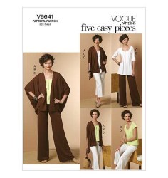 8641 EZ VOG BOXY KIMONO JACKET, TOP LENGTHS, PANTS PATTERN 8-16